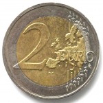 2 евро 2009 года Словакия - 2 euro 2009 SLOVENSKO, из оборота 