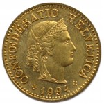 5 раппенов 1994 Швейцария - 5 rappenes 1994 Switzerland