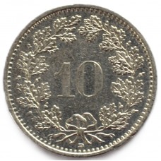10 раппенов 1993 Швейцария - 10 rappenes 1993 Switzerland