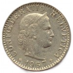 20 раппенов 1967 Швейцария - 20 rappenes 1967 Switzerland