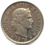 20 раппенов 1979 Швейцария - 20 rappenes 1979 Switzerland