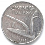 10 лир 1976 Италия - 10 lire 1976 Italy