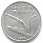 10 лир 1953 Италия - 10 lire 1953 Italy