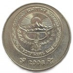 3 сома 2008 Киргизия - 3 som 2008 Kyrgyzstan, из оборота