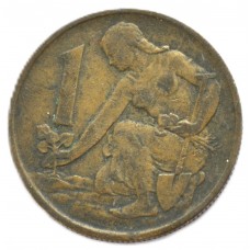 1 крона 1970 Чехия - 1 krone 1970 Czechoslovakia, из оборота