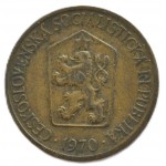 1 крона 1970 Чехия - 1 krone 1970 Czechoslovakia, из оборота