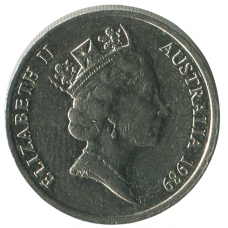 10 центов 1989 Австралия - 10 cents 1989 Australia 10 центов 1989 Австралия - 10 cents 1989 Australia