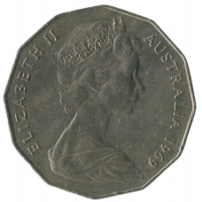 50 центов 1969 Австралия - 50 cents 1969 Australia 50 центов 1969 Австралия - 50 cents 1969 Australia