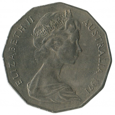 50 центов 1971 Австралия - 50 cents 1971 Australia 50 центов 1971 Австралия - 50 cents 1971 Australia