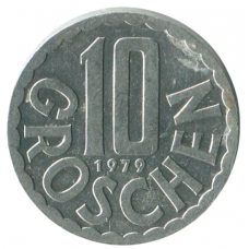 10 грошей 1979 Австрия - 10 groschen 1979 Austria