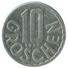 10 грошей 1975 Австрия - 10 groschen 1975 Austria 10 грошей 1975 Австрия - 10 groschen 1975 Austria