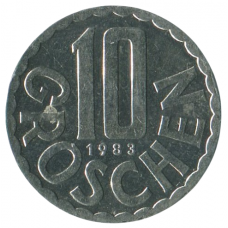 10 грошей 1983 Австрия - 10 groschen 1983 Austria