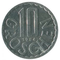 10 грошей 1984 Австрия - 10 groschen 1984 Austria 10 грошей 1984 Австрия - 10 groschen 1984 Austria