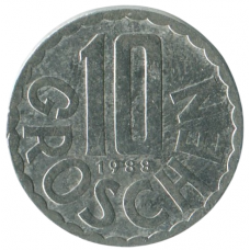 10 грошей 1988 Австрия - 10 groschen 1988 Austria