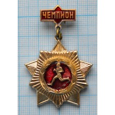 Знак Воин-спортсмен, Легкий, Заколка