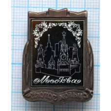 Значок Москва, Золотое кольцо, Кремль, Стекло