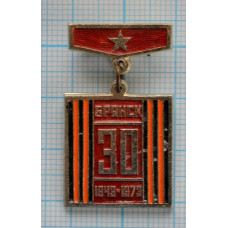 Значок Брянск, 30 лет Освобождения 1943-1973