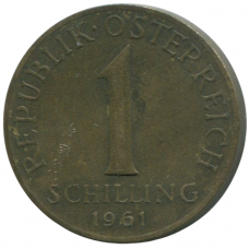 1 шиллинг 1961 Австрия - 1 schilling 1961 Austria