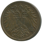 2 геллера 1897 Австрия - 2 hellers 1897 Austria