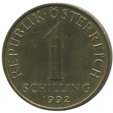 1 шиллинг 1992 Австрия - 1 schilling 1992 Austria