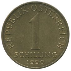 1 шиллинг 1990 Австрия - 1 schilling 1990 Austria