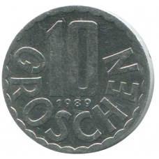 10 грошей 1989 Австрия - 10 groschen 1989 Austria