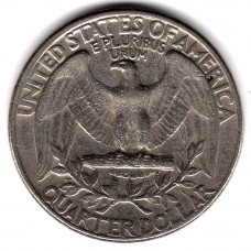 25 центов (квотер) 1966 США - 25 cents (quarter) 1966 USA, из оборота