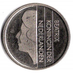 25 центов 1996 Нидерланды - 25 cents 1996 Netherlands, из оборота