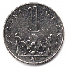 1 крона 2009 Чехия - 1 krone 2009 Czech Republic, из оборота