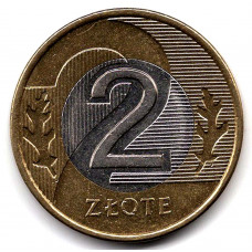 2 злотых 2015 Польша - 2 zloty 2015 Poland, из оборота