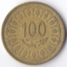 100 миллимов 1997 Тунис - 100 millim 1997 Tunisia, из оборота 