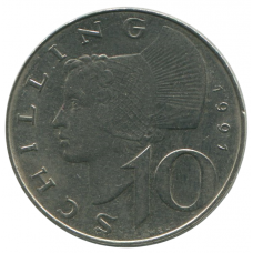 10 шиллингов 1997 Австрия - 10 schilling 1997 Austria