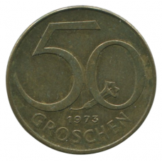 50 грошей 1973 Австрия - 50 groschen 1973 Austria