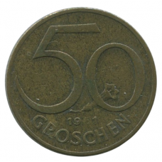 50 грошей 1961 Австрия - 50 groschen 1961 Austria