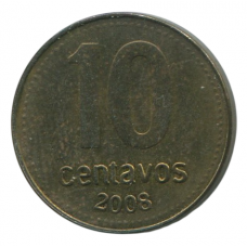 10 сентаво 2008 Аргентина - 10 centavo 2008 Argentina