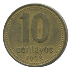 10 сентаво 1992 Аргентина - 10 centavo 1992 Argentina
