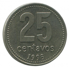 25 сентаво 1993 Аргентина - 25 centavo 1993 Argentina