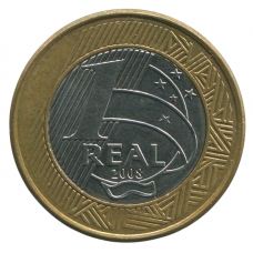1 реал 2008 Бразилия - 1 real 2008 Brazil