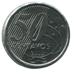 50 сентаво 2008 Бразилия - 50 centavo 2008 Brazil