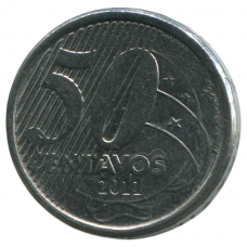 50 сентаво 2011 Бразилия - 50 centavo 2011 Brazil