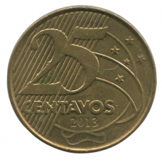 25 сентаво 2013 Бразилия - 25 centavos 2013 Brazil