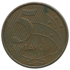 5 сентаво 2007 Бразилия - 5 centavos 2007 Brazil