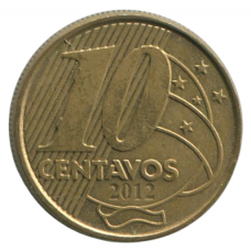 10 сентаво 2012 Бразилия - 10 centavos 2012 Brazil