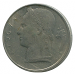 5 франков 1967 Бельгия - 5 francs 1967 Belgium