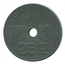 25 сантимов 1946 Бельгия - 25 centimes 1946 Belgium