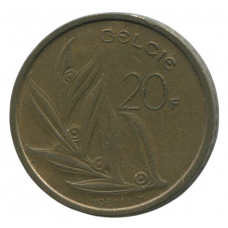 20 франков 1981 Бельгия - 20 francs 1981 Belgium
