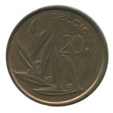 20 франков 1982 Бельгия - 20 francs 1982 Belgium