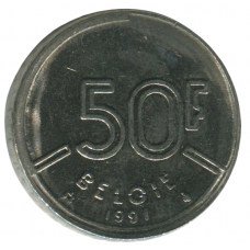 50 франков 1991 Бельгия - 50 francs 1991 Belgium