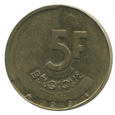5 франков 1993 Бельгия - 5 francs 1993 Belgium