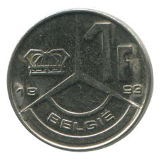 Монета 1 франк 1993 Бельгия - 1 franc 1993 Belgium